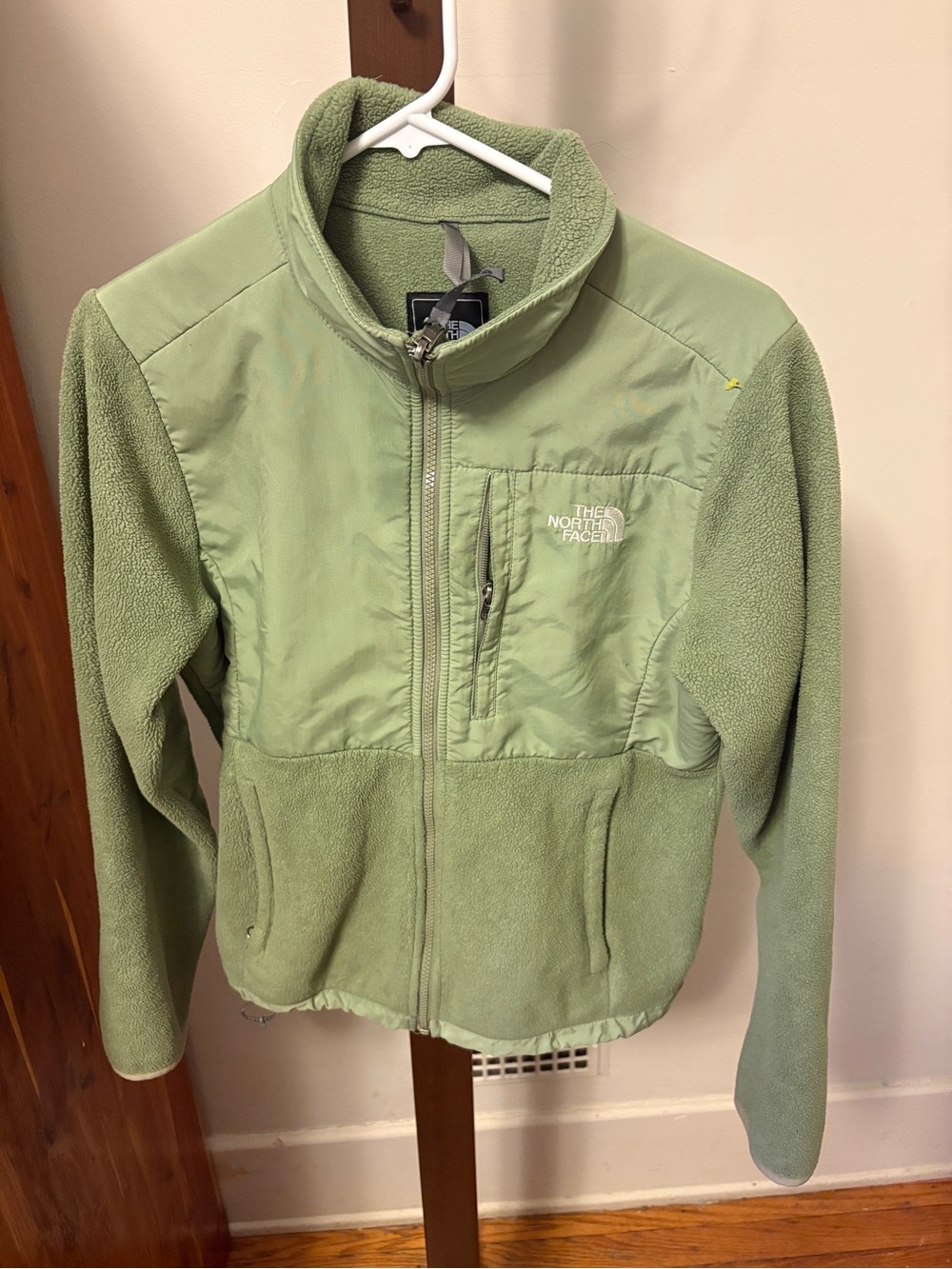 North Face Denali Full-Zip Fleece Jacket Sage Green M